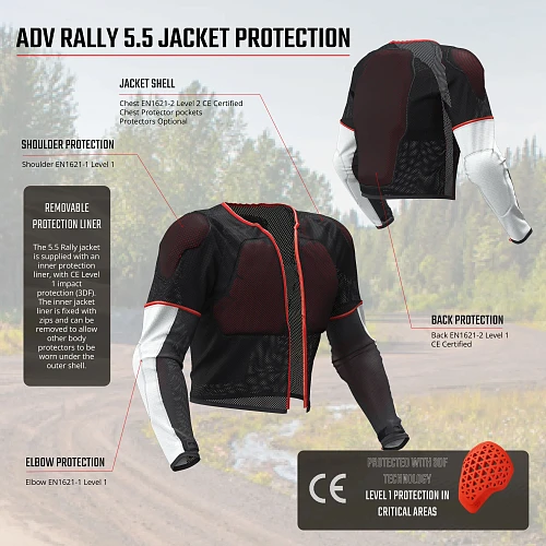 Leatt ADV Rally 5.5 Grey мотокуртка эндуро, серый