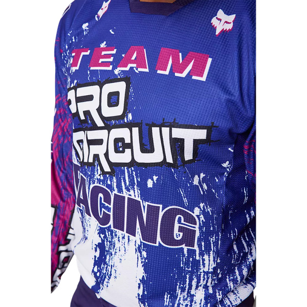 Fox Racing 180 Pro Circuit White/Blue джерси Fox Racing 180 Pro Circuit White/Blue джерси
