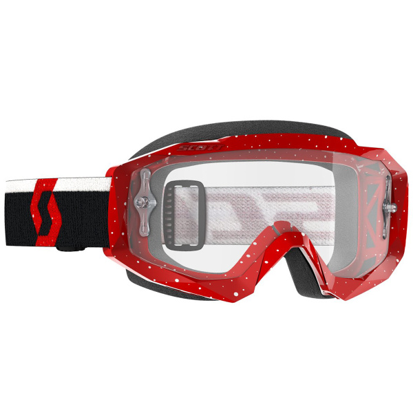 Scott Hustle X MX Red/White / Clear Lens мотоочки