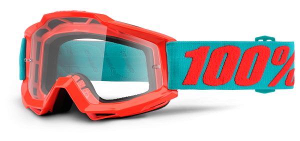 100% Accuri Passion Orange Clear Lens мотоочки