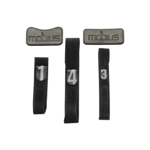 Mobius X8 комплект ремешков, черный Mobius X8 комплект ремешков, черный