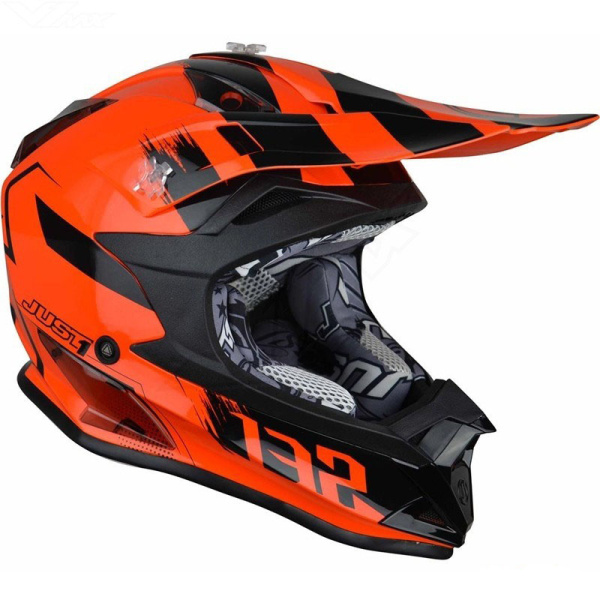 Just1 J32 Kids PRO Kick шлем кроссовый детский, черно-оранжевый