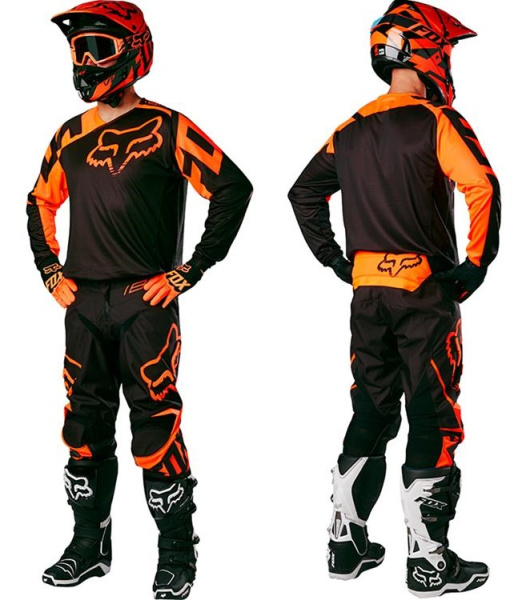 Fox Racing 180 Race 2017 комплект, черно-оранжевый
