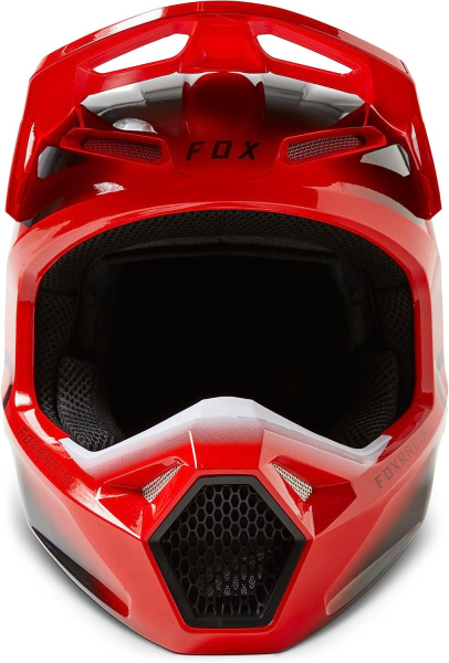 Fox Racing V1 Toxsyk Flow Red шлем кроссовый Fox Racing V1 Toxsyk Flow Red шлем кроссовый