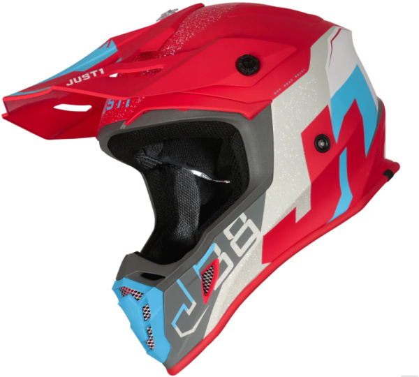 Just1 J38 Korner шлем кроссовый, сине-красный