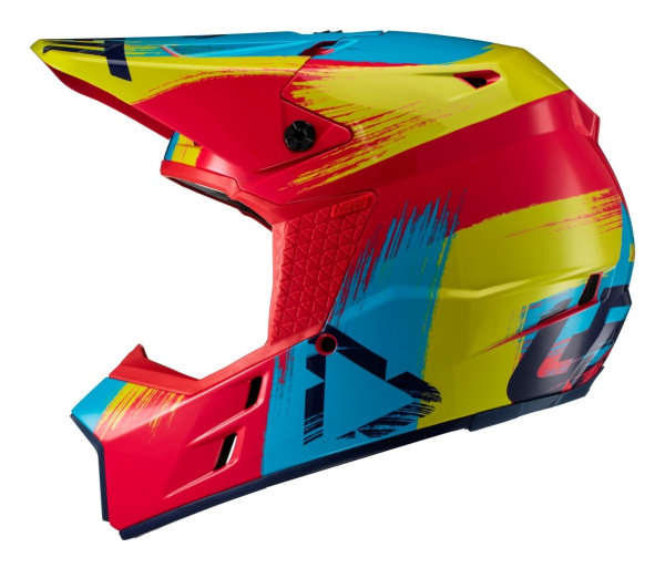 Leatt GPX 3.5 шлем кроссовый, красно-желтый