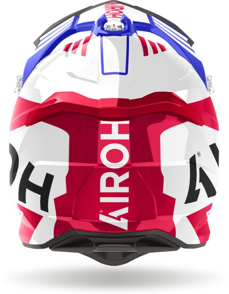 Airoh Strycker Brave Blue/Red Gloss шлем внедорожный