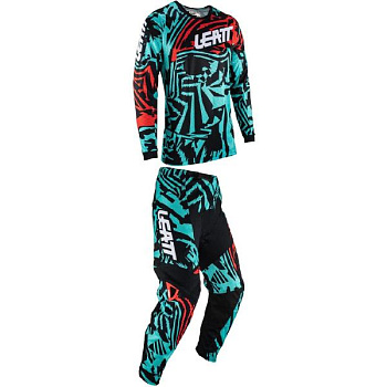 Leatt 3.5 Ride Kit Mini 2023 Fuel комплект детский, мотоштаны + джерси