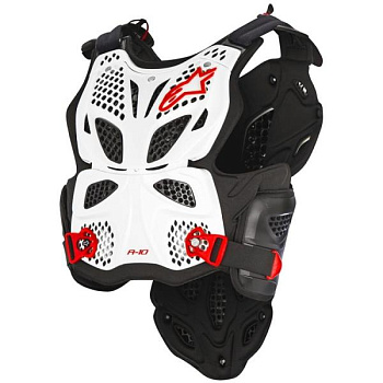 Alpinestars A-10 Chest Protector панцирь без плеч, бело-черный