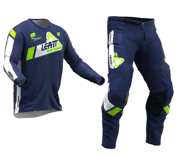 Leatt 3.5 Ride Kit Mini 2024 Blue комплект детский, мотоштаны + джерси Leatt 3.5 Ride Kit Mini 2024 Blue комплект детский, мотоштаны + джерси
