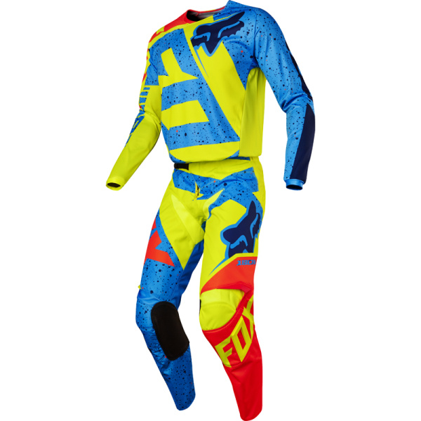 Fox Racing 180 Nirv Youth комплект подростковый, желто-синий Fox Racing 180 Nirv Youth комплект подростковый, желто-синий