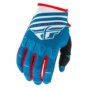 Fly Racing Kinetic K220 2020 мотоперчатки, бело-сине-красный Fly Racing Kinetic K220 2020 мотоперчатки, бело-сине-красный