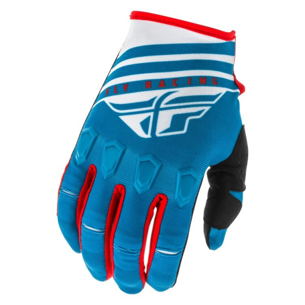 Fly Racing Kinetic K220 2020 мотоперчатки, бело-сине-красный Fly Racing Kinetic K220 2020 мотоперчатки, бело-сине-красный