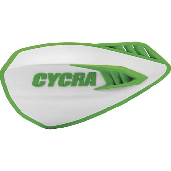 Cycra Cyclone защита рук c крепежом на руль, бело-зеленый
