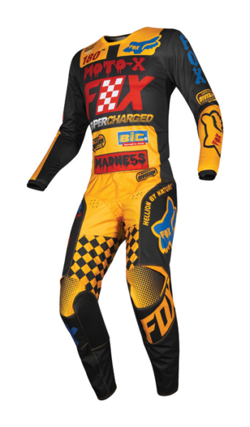 Fox Racing 180 Czar Kids 2019 комплект детский, черно-желтый