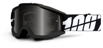 100% Accuri Sand Reflex Grey Smoke Lens мотоочки, черный, серая линза