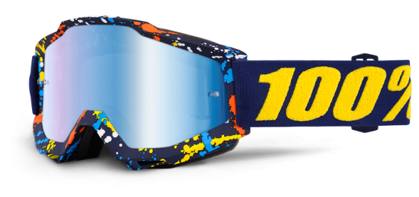 100% Accuri Pollok Mirror Blue Lens мотоочки