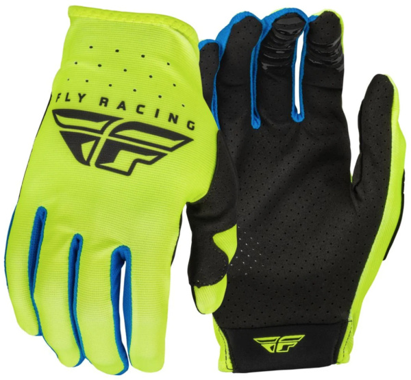Fly Racing Lite Hi-Vis Yellow/Black мотоперчатки