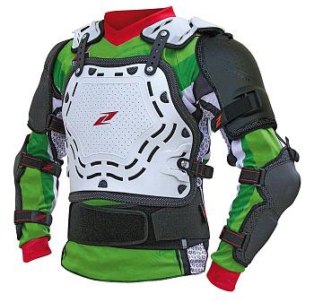Zandona Spartakus 190/8 панцирь с плечами и локтями, белый