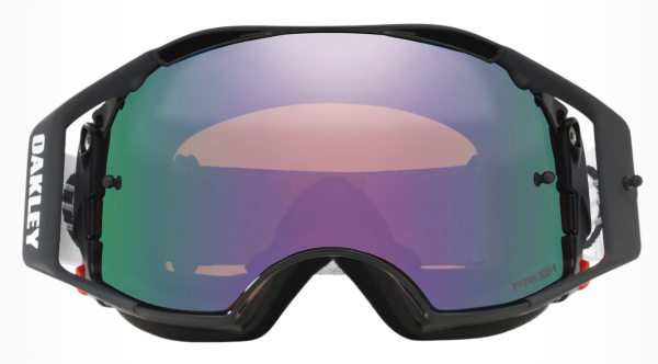 Oakley Airbrake Solid Jet Black / Prizm MX Jade Iridium мотоочки (OO7046-47)