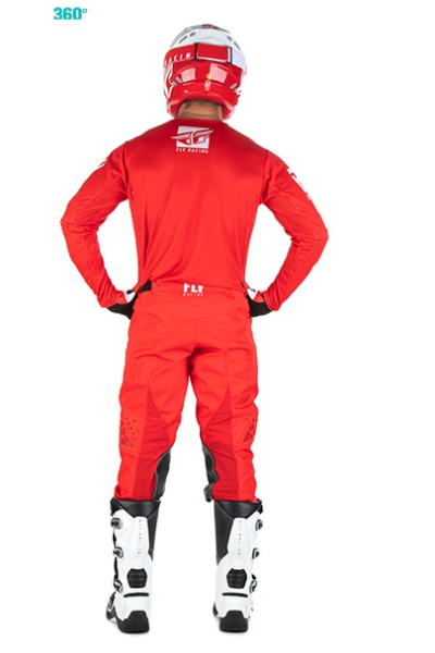 Fly Racing Kinetic Shield комплект, красно-белый Fly Racing Kinetic Shield комплект, красно-белый