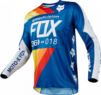 Fox Racing 360 Draftr 2018 джерси, бело-синий Fox Racing 360 Draftr 2018 джерси, бело-синий