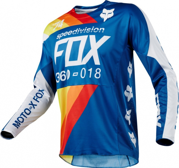 Fox Racing 360 Draftr 2018 джерси, бело-синий Fox Racing 360 Draftr 2018 джерси, бело-синий