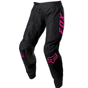Fox Racing 180 Djet Womens мотоштаны женские, черно-розовый Fox Racing 180 Djet Womens мотоштаны женские, черно-розовый
