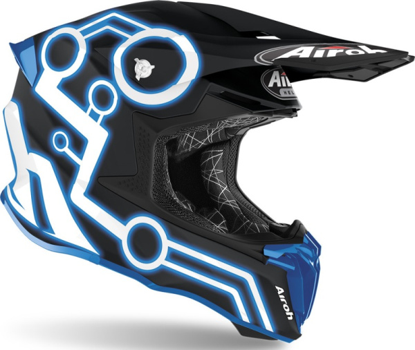 Airoh Twist 2.0 Neon Blue Matt шлем внедорожный