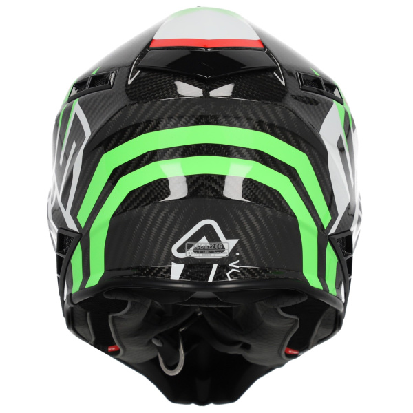 Acerbis Steel Carbon 22-06 Green/Red шлем внедорожный