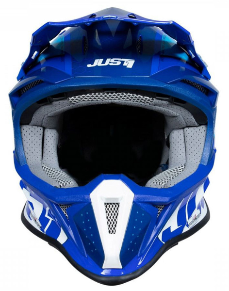 Just1 J18 Hexa White Blue шлем кроссовый Just1 J18 Hexa White Blue шлем кроссовый