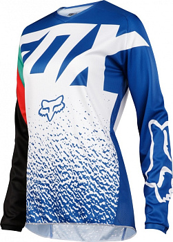 Fox Racing 180 Womens 2018 джерси женская, сине-белый