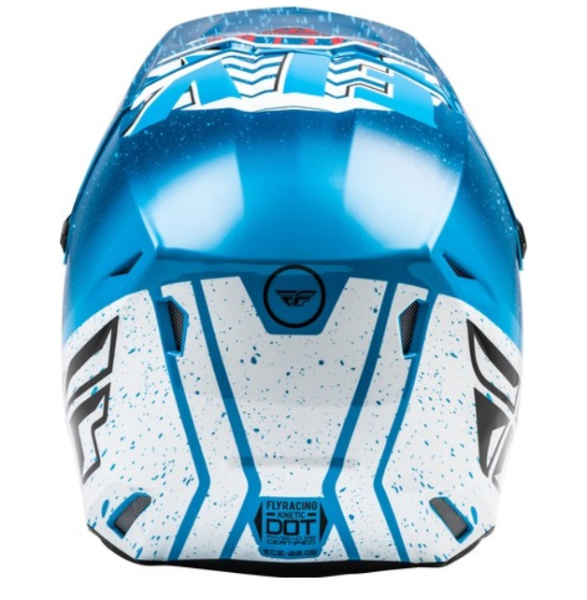 Fly Racing Kinetic K120 2020 шлем кроссовый, сине-белый Fly Racing Kinetic K120 2020 шлем кроссовый, сине-белый