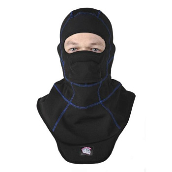 Hyperlook Agros подшлемник, черный с синей строчкой