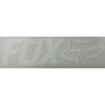 Fox наклейка плоттерная (10x3 см), белый