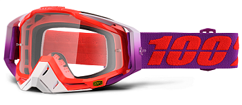 100% Racecraft Watermelon Clear Lens мотоочки, красно-фиолетовый