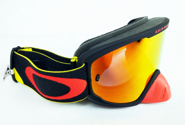 Oakley O-Frame 2.0  PRO MX Tuff Blocks мотоочки, оранжевая зеркальная линза