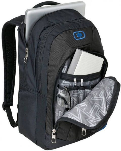 OGIO Colton Black/Silver рюкзак, черно-серебристый