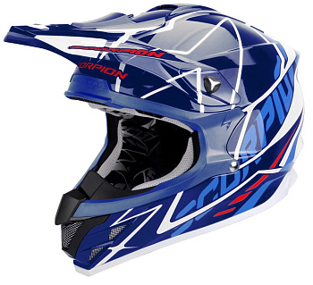 Scorpion VX-15 Air Sprint шлем кроссовый, синий
