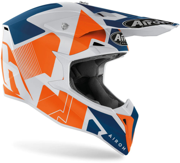Airoh Wraap Raze Orange Matt шлем внедорожный Airoh Wraap Raze Orange Matt шлем внедорожный