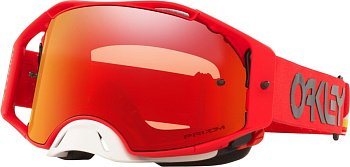 Oakley Airbrake Heritage Stripe Prizm мотоочки, красный, красная линза