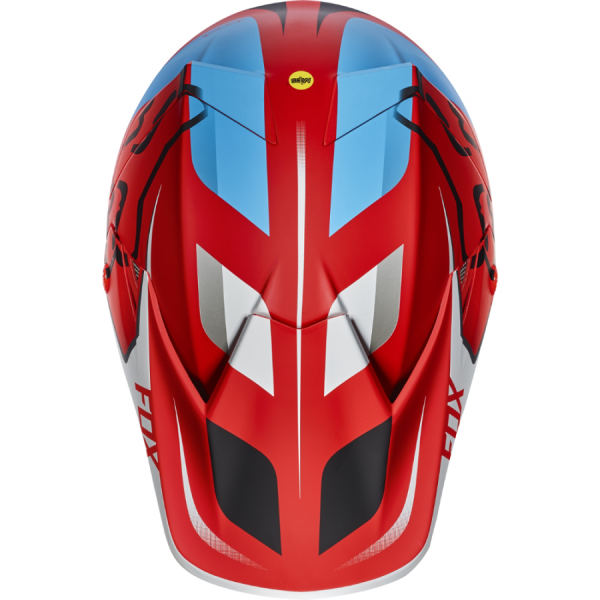 Fox Racing V3 Seca 2017 шлем кроссовый, красно-синий