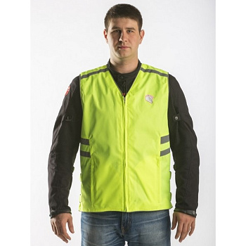 Жилет мотоциклетный Hyperlook, ярко-зеленый