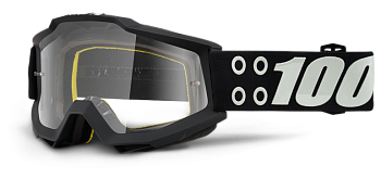 100% Accuri Defcon1 Clear Lens мотоочки, черный