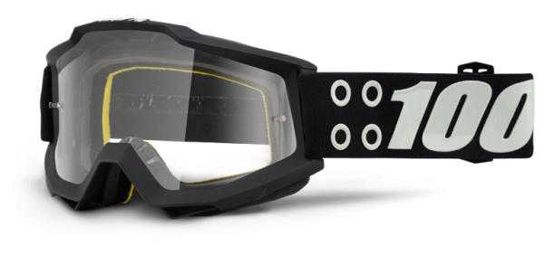 100% Accuri Defcon1 Clear Lens мотоочки, черный