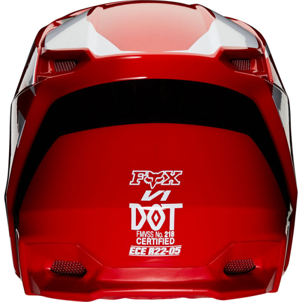 Fox Racing V1 Prix 2020 Flame Red шлем кроссовый