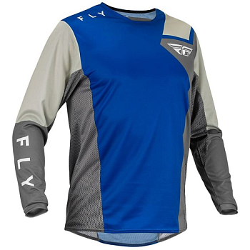 Fly Racing Kinetic Jet джерси, сине-серый