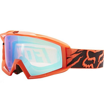 Fox Main Falcon Youth мотоочки детские, оранжевый, зеркальная синяя линза Fox Main Falcon Youth мотоочки детские, оранжевый, зеркальная синяя линза