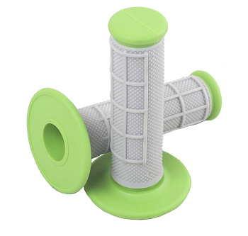 SM-Parts MX грипсы двухкомпонентные, зелено-серый