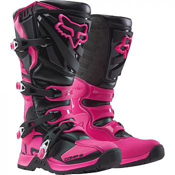 Fox Comp 5 Womens мотоботы женские, черно-розовый Fox Comp 5 Womens мотоботы женские, черно-розовый